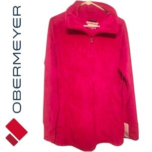 Obermeyer Brandi Fleece Pullover Top XL Pink NEW NWT Winter Thermal Layer